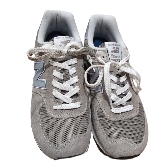 New Balance 574 Evergreen Green Leaf in Grey with White WL574EVG - Picture 4 of 11